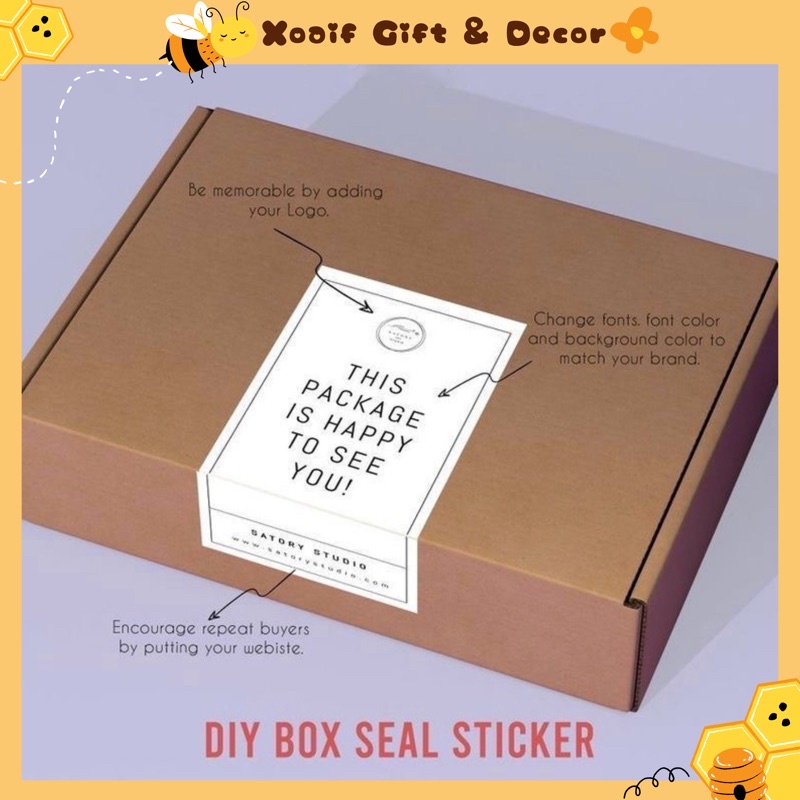 Set 50 tem dán hộp ghi mã vận đơn, lưu ý quay video mở hàng có keo dán sẵn gói hàng