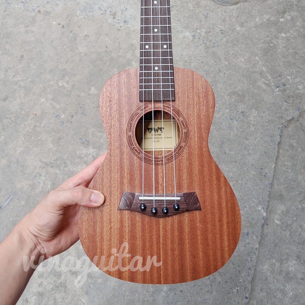 (Sập giá) Đàn Ukulele Tenor concert BWS Music 26 inch 23inch không viền Full gỗ hồng đào bắc phi