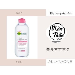 Tẩy trang Garnier nắp hồng