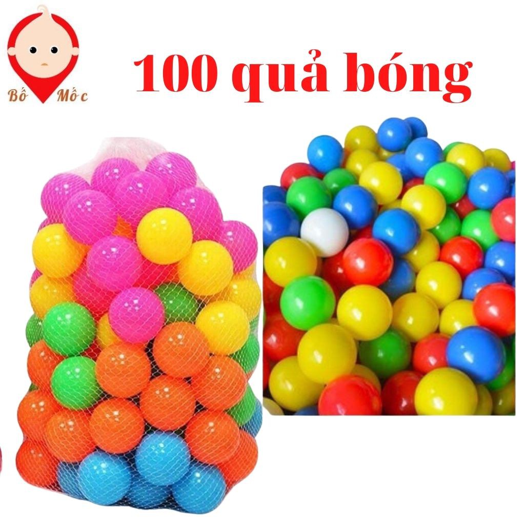 Nhà Bóng - Lều Chơi Bóng Cho Bé Kèm 100 Quả Bóng Nhựa Cho Bé Thỏa Sức Vui Chơi Sáng Tạo - Shop Bố Mốc