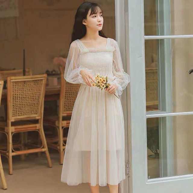 Đầm công chúa tay bồng ảnh thật ở cuối 🌥🌸 | BigBuy360 - bigbuy360.vn