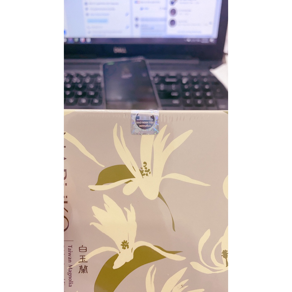 Mặt nạ bạch ngọc lan Naruko Taiwan Magnolia Brightening &amp; Firming Mask EX x 1 Miếng