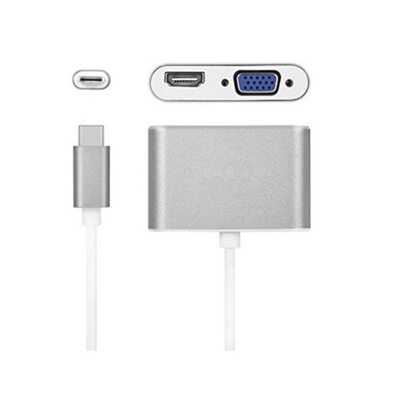 Cáp Chuyển Đổi Loại C Sang Vga Hdmi Hd 4k Cho Macbook