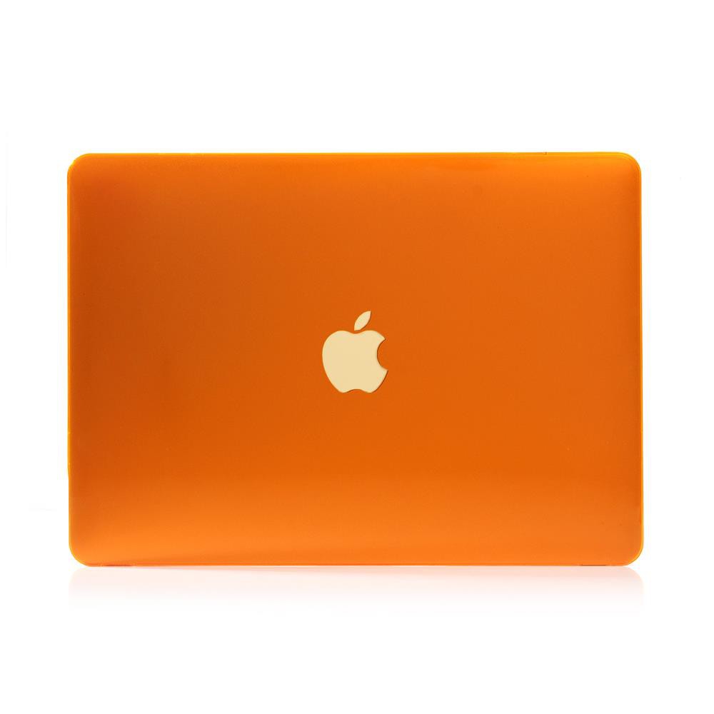 Case bảo vệ cho Macbook cam (Tặng kèm Nút chống bụi + bộ chống gãy sạc)