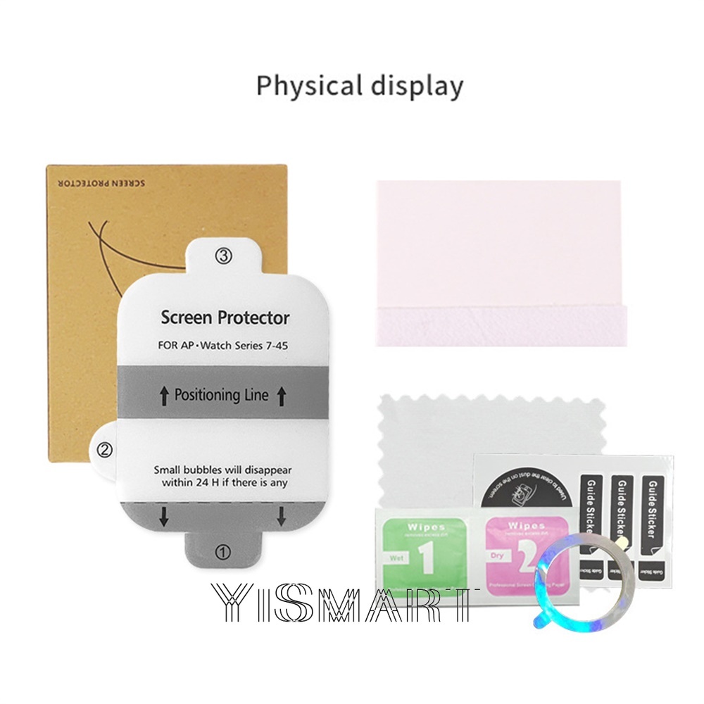 Miếng dán bảo vệ màn hình bằng TPU trong suốt chống bám dấu vân tay thích hợp cho Apple iWatch 45MM 41MM