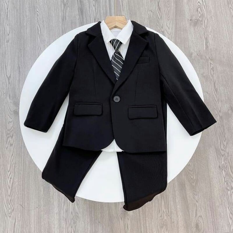 Set áo vest comple kèm quần bé trai cao cấp chuẩn hình form rất đẹp