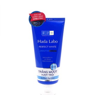Sữa rửa mặt dưỡng trắng cho mọi loại da hada labo perfect white cleanser - 80g