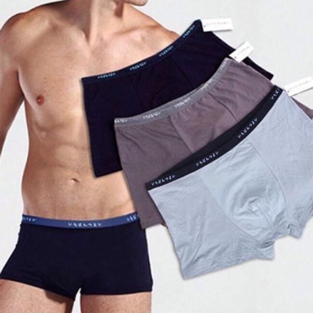 Hộp 5 Quần Lót Boxer Đùi Nam Cotton Siêu Mát Siêu Thấm Hút 45-80kg 100247