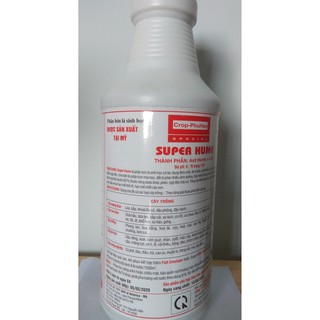Phân bón lá sinh học SUPER HUME giải độc cây trồng, phát triển bộ rễ - Chai 250 ml