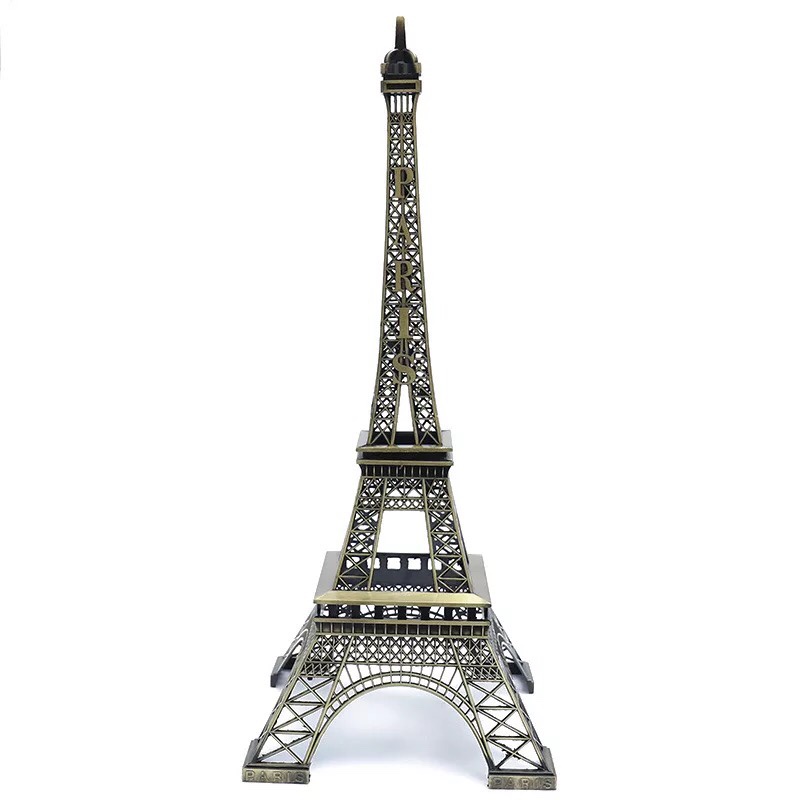 Mô hình tháp Eiffel 25cm kim loại để bàn trang trí