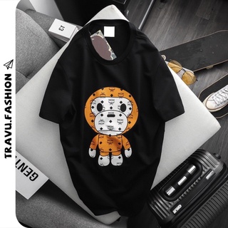 Áo thun nam ngắn tay cổ tròn❤️ Freeship 50K❤️ in 3D BAPE MCM GZ501