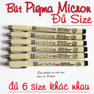 [Mã SKAMLTSM9 giảm 10% đơn 99K] [Siêu rẻ] Bút line Sakura Micron Pigma - Made in Japan