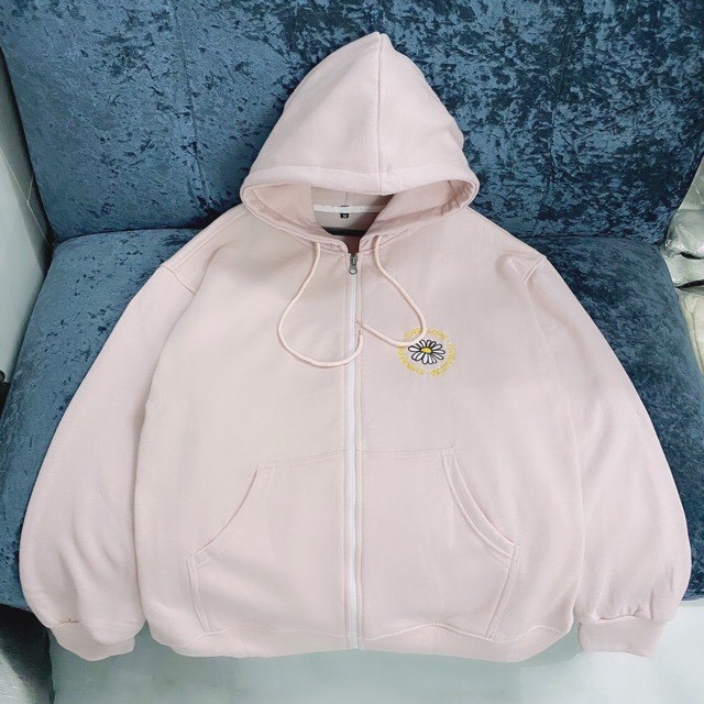 Áo khoác unisex form rộng Nỉ Floral Fun, nam nữ ulzzang WIND | BigBuy360 - bigbuy360.vn