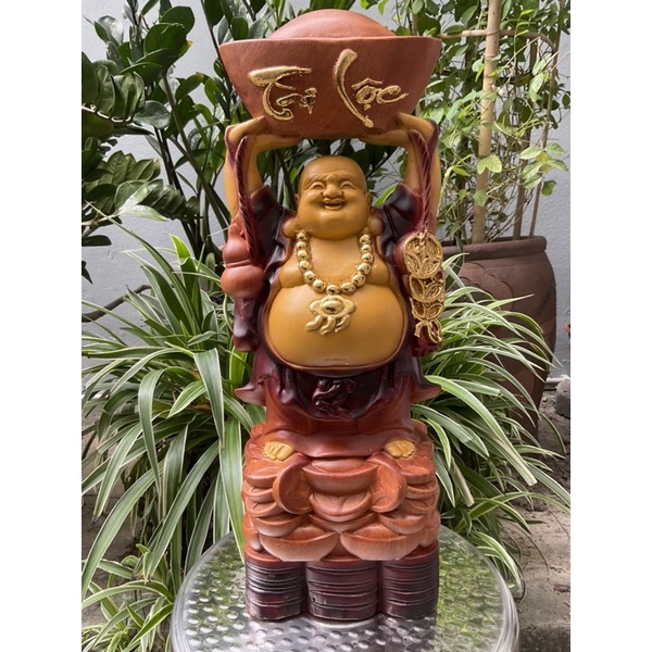 Tượng Phật di lặc dâng vàng cao 40 cm