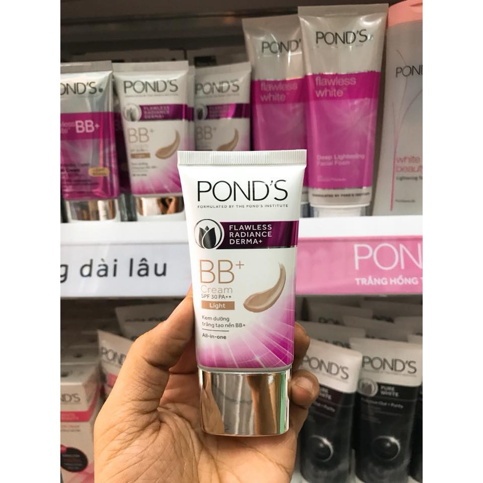 (BB mới 2020 25g) Kem Dưỡng Trắng Tạo Nền BB Cream Pond's Flawless Radiance Derma+ chính hãng công ty