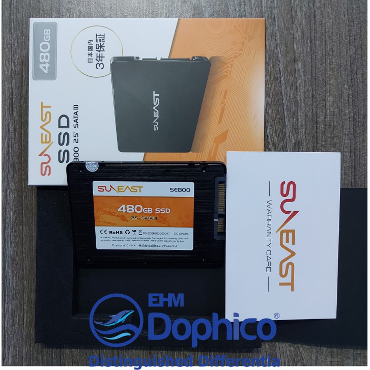 Ổ cứng SSD SunEast 480GB nội địa Nhật Bản – CHÍNH HÃNG – Bảo hành 3 năm – Tặng cáp dữ liệu Sata 3.0