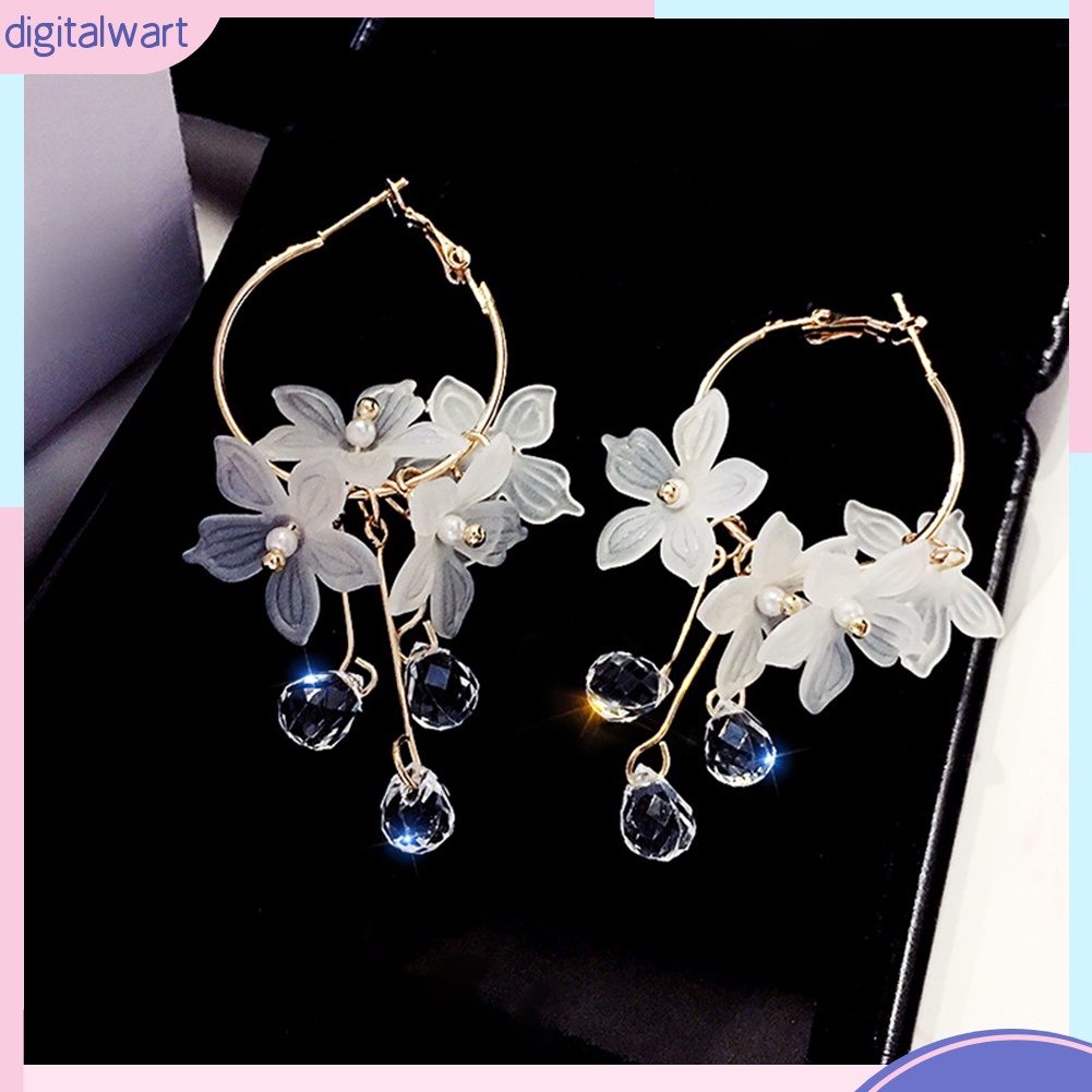 Hoa tai dáng dài thời trang phong cách thanh lịch cho nữ