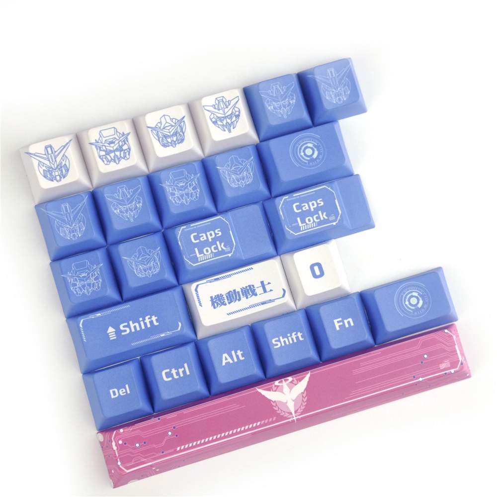 GMK Gundam Mecha Warrior keycaps, 125 phím keycaps Cherry Profile DYE-SUB Cá nhân hóa GMK Keycaps cho bàn phím cơ