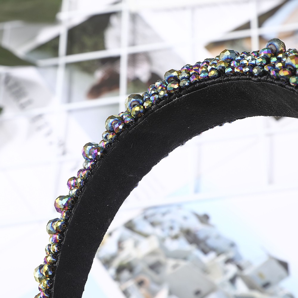 Băng đô cài tóc đính đá nhân tạo lấp lánh sang trọng thời trang