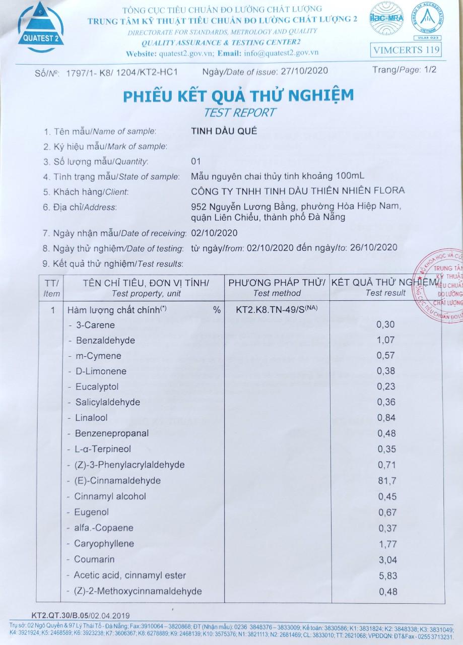 Tinh dầu sả chanh 100% thiên nhiên - nguyên chất - Có kiểm định - Nguồn gốc rõ ràng.