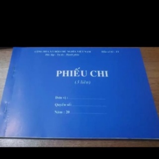 Phiếu thu/Phiếu chi A5 loại 3 liên 60 tờ(mua 10 quyển tặng 1 quyển)