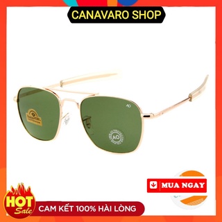 Kính mát nam thời trang cao cấp mắt vuông AO AMERICAN chống uv chống chói lóa tốt CANAVARO SHOP AOV060