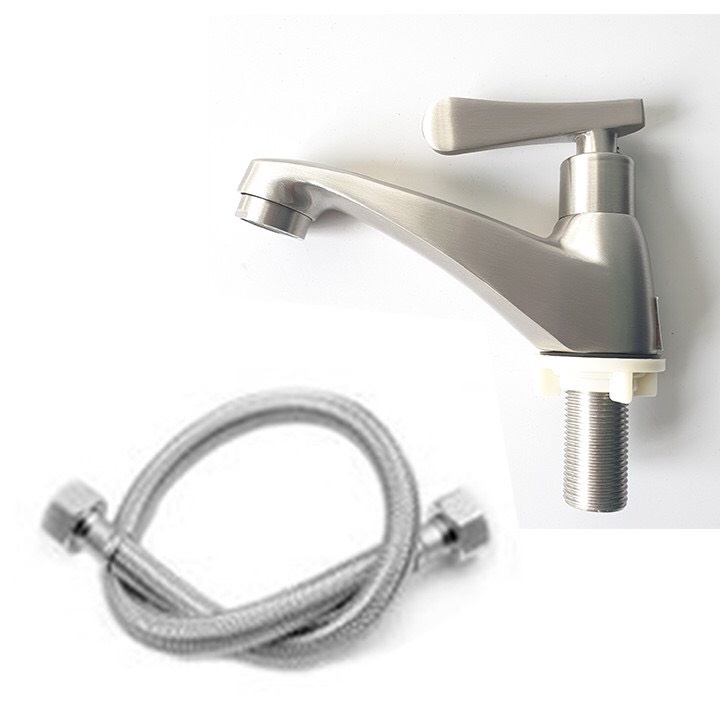 Vòi lavabo lạnh Sentano STN602  inox 304