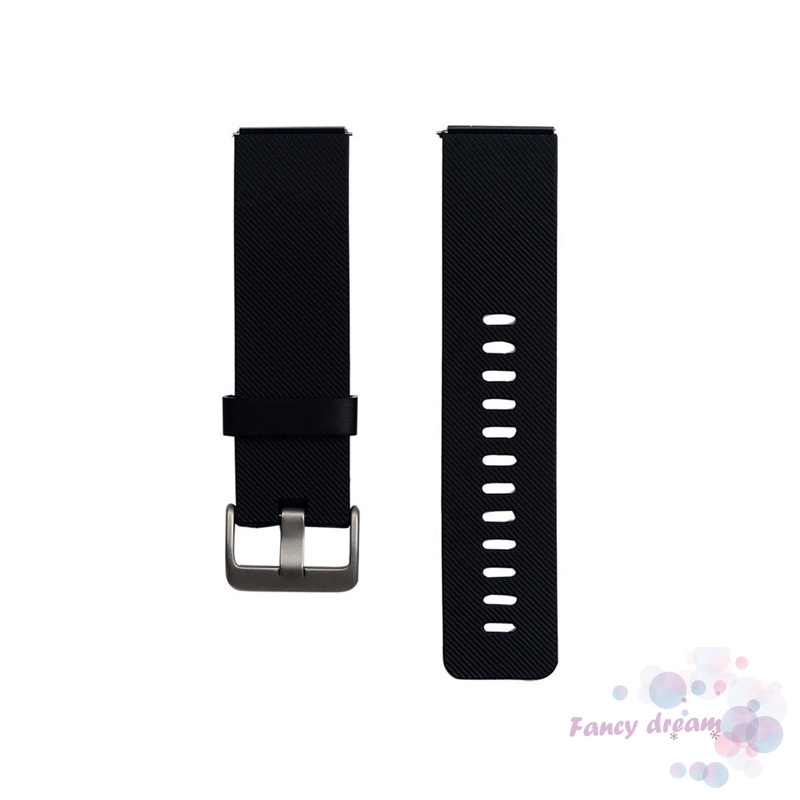 Dây Đeo Thay Thế Chất Liệu Silicon Thiết Kế Sọc Gân Thời Trang Cho Fitbit Blaze