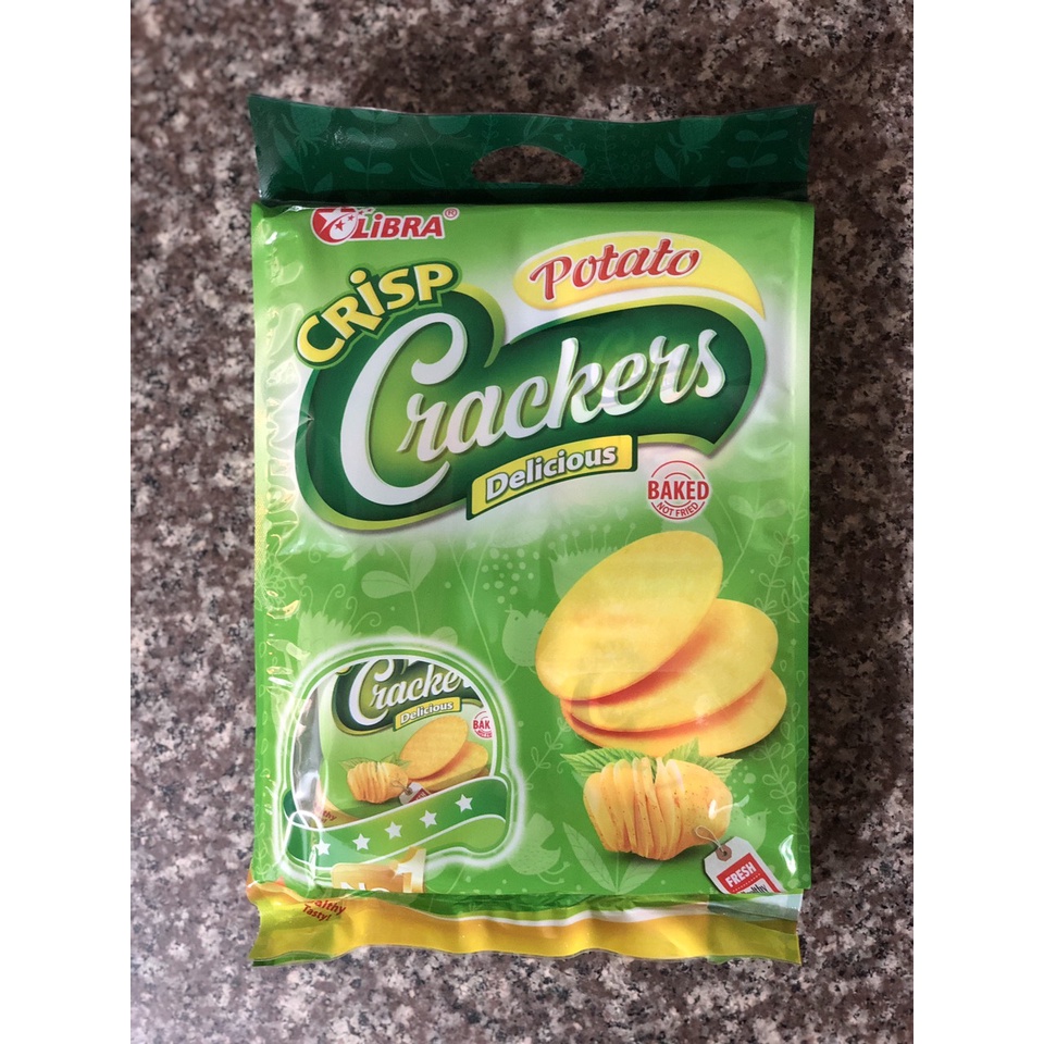 Bánh Cracker Bắp , Hành , Khoai tây Libra 230gr