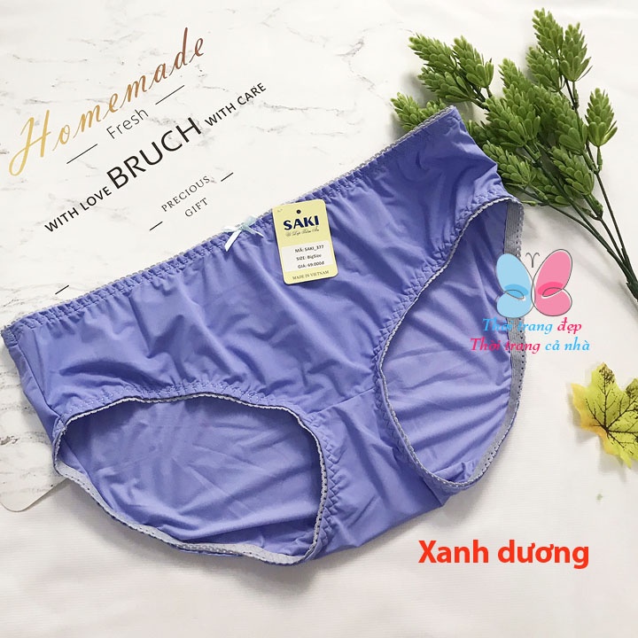 QUẦN LÓT NỮ BIGSIZE từ 85-95kg THUN LẠNH TRƠN HÀNG VIỆT NAM SAKI - BIG377