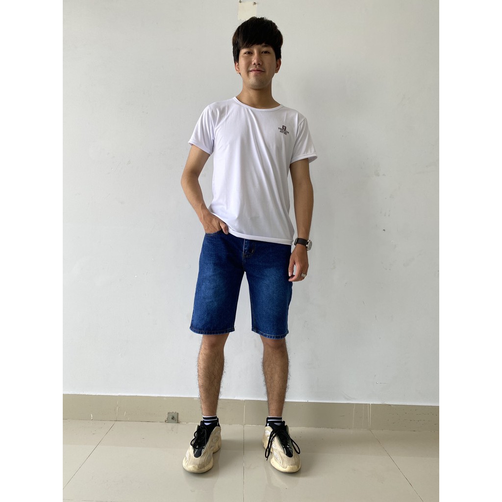 Quần Jean  lửng nam,short jean lửng nam 3 màu