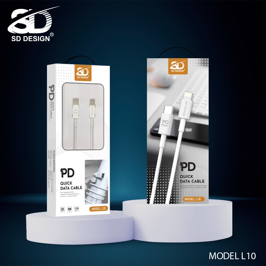 Bộ Củ Cáp Sạc Nhanh iPhone HG08 - L10 Chuẩn PD 20W Chính hãng SD Design Bảo hành 12 tháng