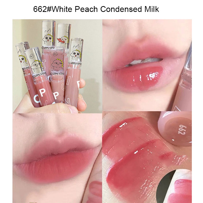 Son môi dưỡng ẩm màu lì tự nhiên thiết kế vỏ hình khủng long độc đáo