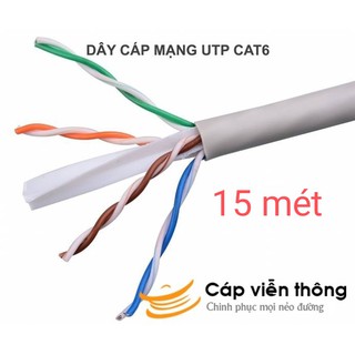 Dây Cáp Mạng Cat 6 Ensoho bấm sẵn 2 đầu dài 15 mét