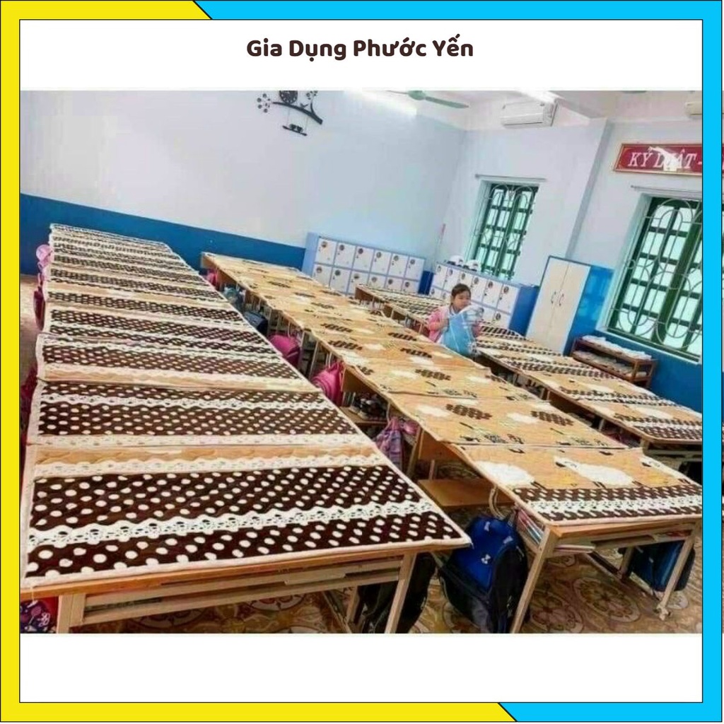 Thảm nỉ trải giường cho bé mầm non tiểu học kích thước 80x120cm