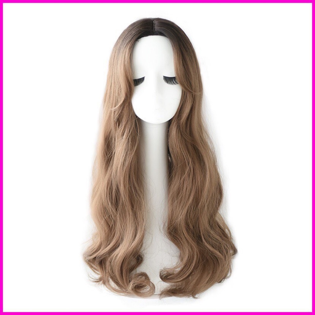 Tóc giả nữ cả đầu mái bay xoăn đuôi cao cấp 9105