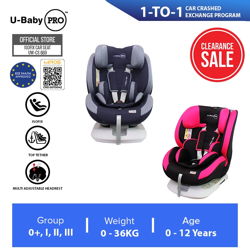 U-Baby PRO UW-CS 669 VENUS ISOFIX Baby Car Seat