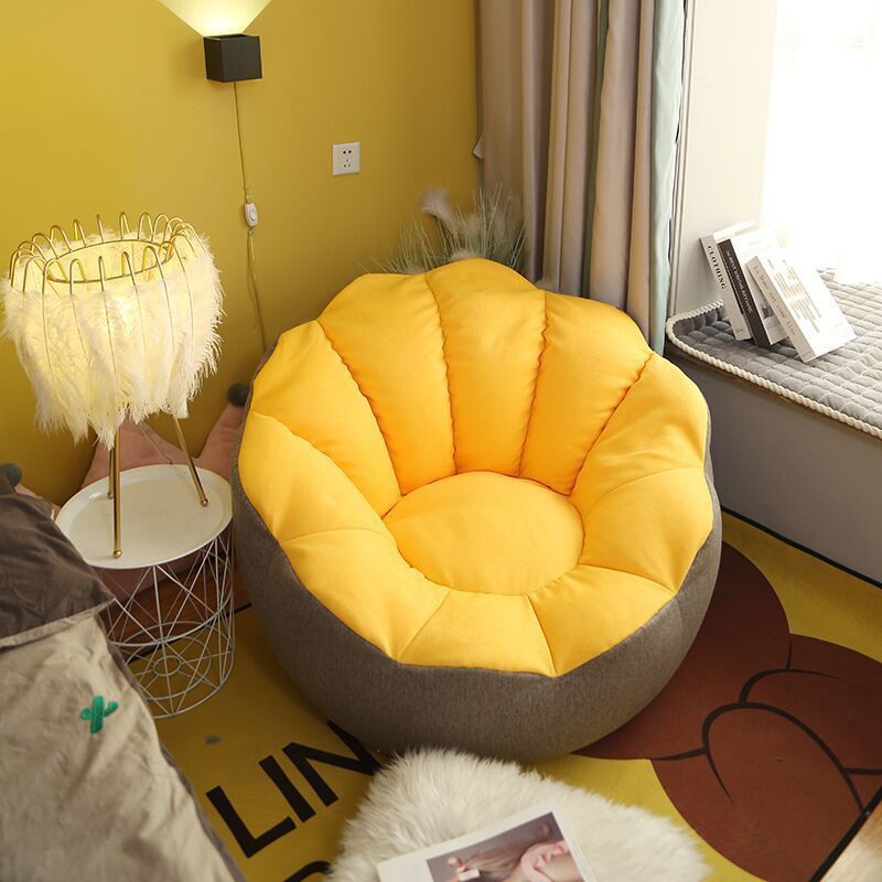 lười sofa beanbag tatami phòng ngủ tối giản hiện đại net cửa sổ bay màu đỏ dễ thương giường đôi căn hộ nhỏ sàn