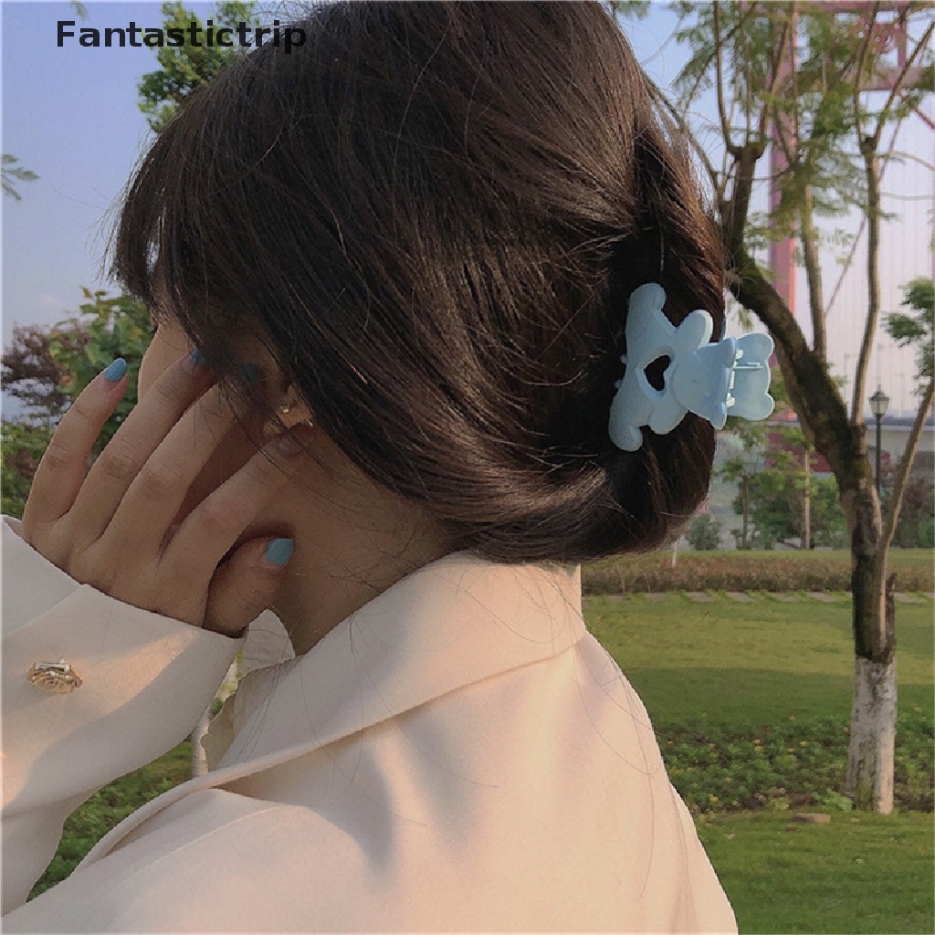 Kẹp Tóc Càng Cua / Rửa Mặt Hình Chú Gấu Đáng Yêu Cho Nữ