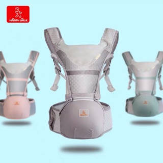 Địu ngồi siêu thoáng SKIDS Happy Walk mẫu 2019