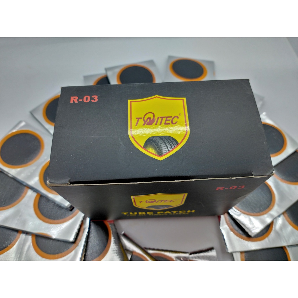 90 Miếng vá Săm, Vá Lốp, Vá Vỏ,Vá ruột, Vá đa năng - Kích thước 40mm dành cho Ôtô, Xe Máy-R-03