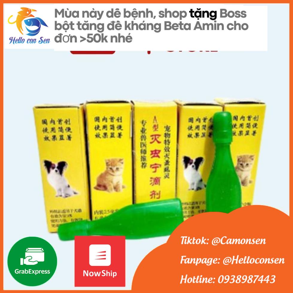 Set Vòng cổ chống ve vận chó mèo Nhỏ gáy chống ve rận, bọ chét Trung Quốc cho chó, mèo