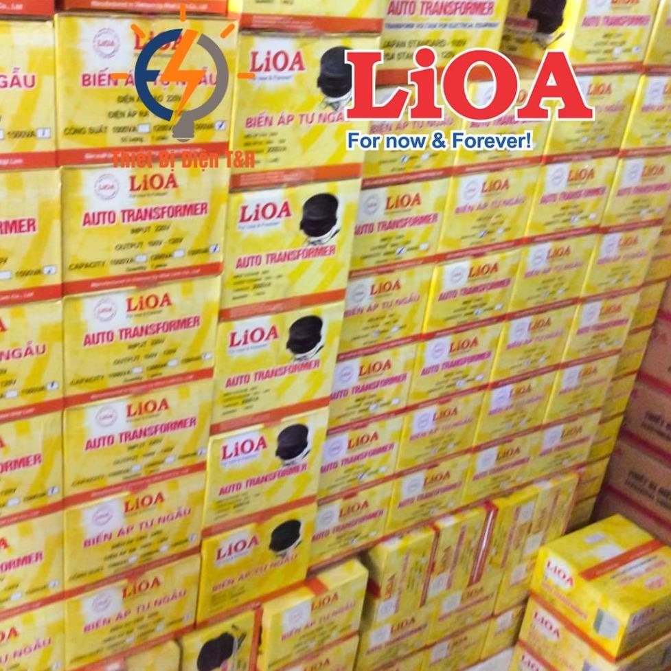 Biến áp 220v ra 110v, đổi nguồn 220v sang 110v, biến áp tự ngẫu LIOA, DN012, Công Suất 1.2kva, 1200VA