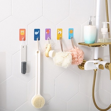 Móc dán tường hình thú, miếng dán chịu lực - M1