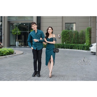 Đồ đôi nam nữ Áo đôi váy sơ mi Hàn Quốc Couple đồ cặp đẹp chụp ảnh cưới