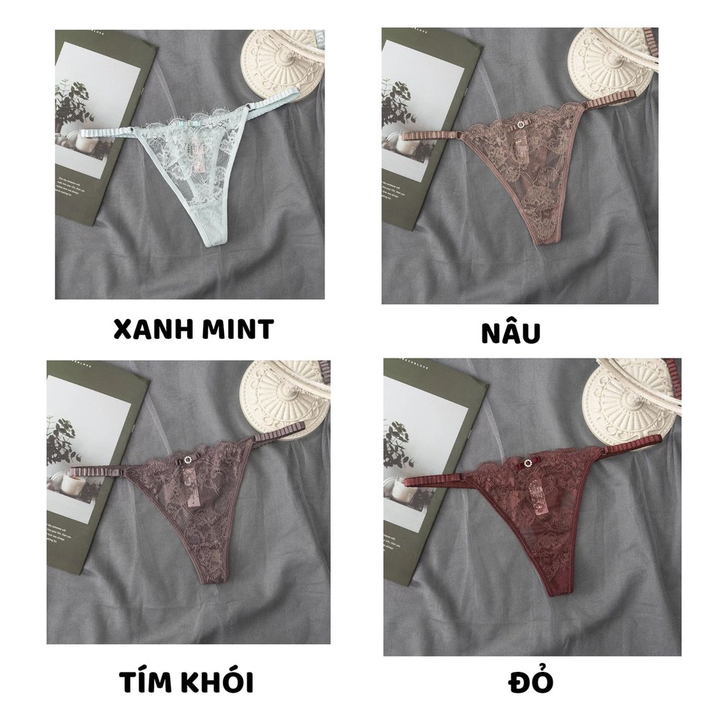 Quần Lót Nữ Ren Lọt Khe Sexy chun hông gợi cảm ôm dáng tạo đường cong quyến rũ mẫu 8001 | BigBuy360 - bigbuy360.vn