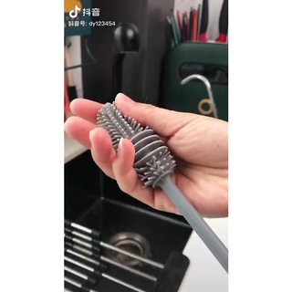 CỌ RỬA CỐC CHÉN SILICON CÁN DÀI