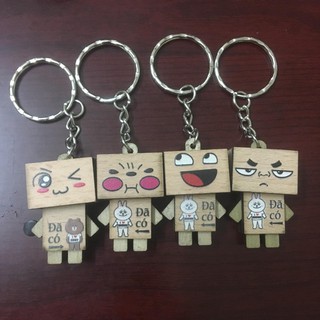MÓC KHÓA GỖ ( GIAO NGẪU NHIÊN ) DANBO ĐÁNG YÊU