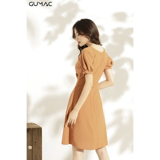Đầm đắp chéo cổ tim GUMAC MS10986_CAM