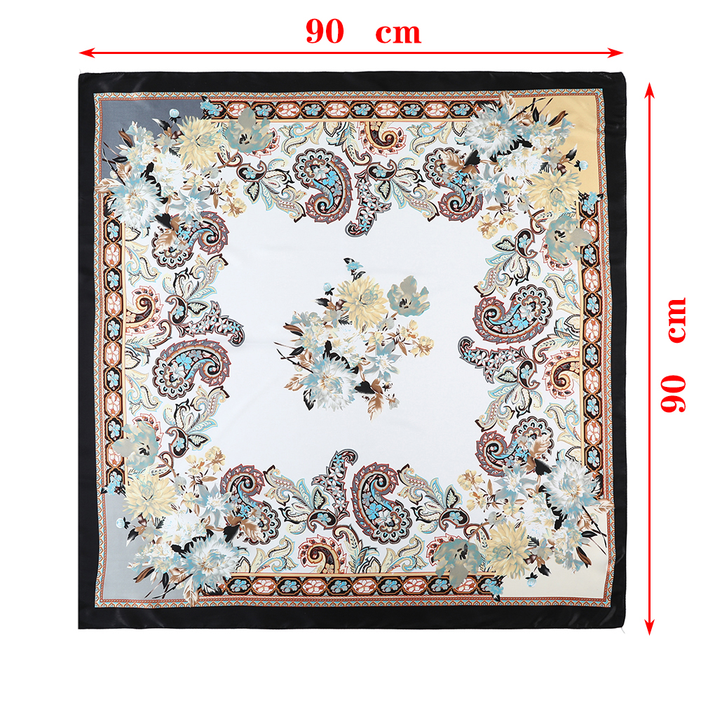 Khăn Quàng Cổ Vải Lụa Size Lớn 90x60cm Thời Trang Chuyên Nghiệp Dành Cho Bạn Nữ